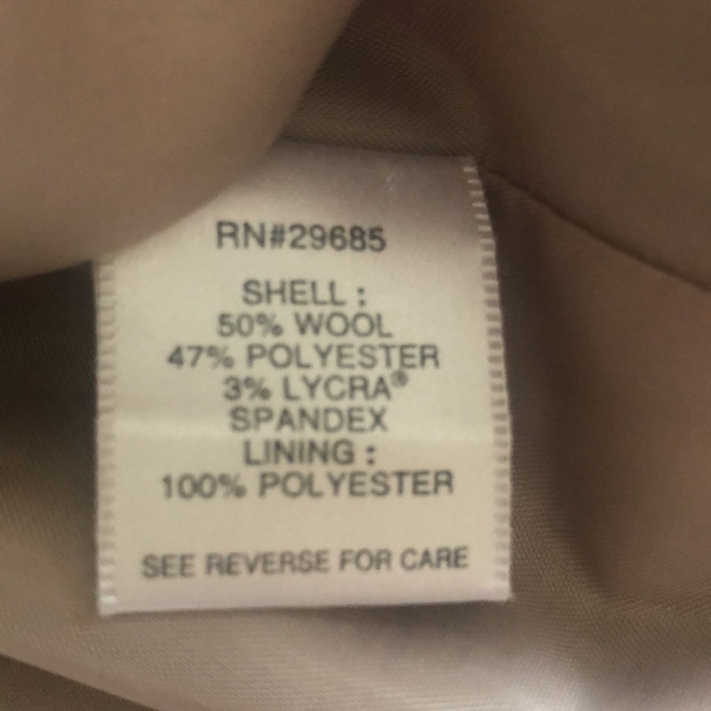 Pendleton Beige Jacket Blazer Lined Wool Blend, 14 - image 8